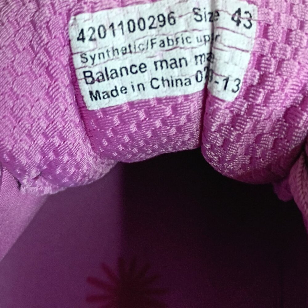 Dansko Shayla Slip Resistant Sneakers Lace Up Black/Purple/Blue Size 43 US 12.5 - Picture 6 of 7
